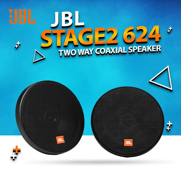 JBL Stage2 624 2 Way Coaxial Car Audio Speakers 6.5 Inches - 240W