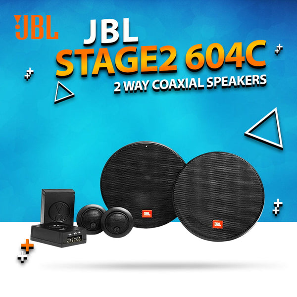 JBL Stage2 604C 2 Way Coaxial Car Audio Speakers 6.5 Inches - 270W