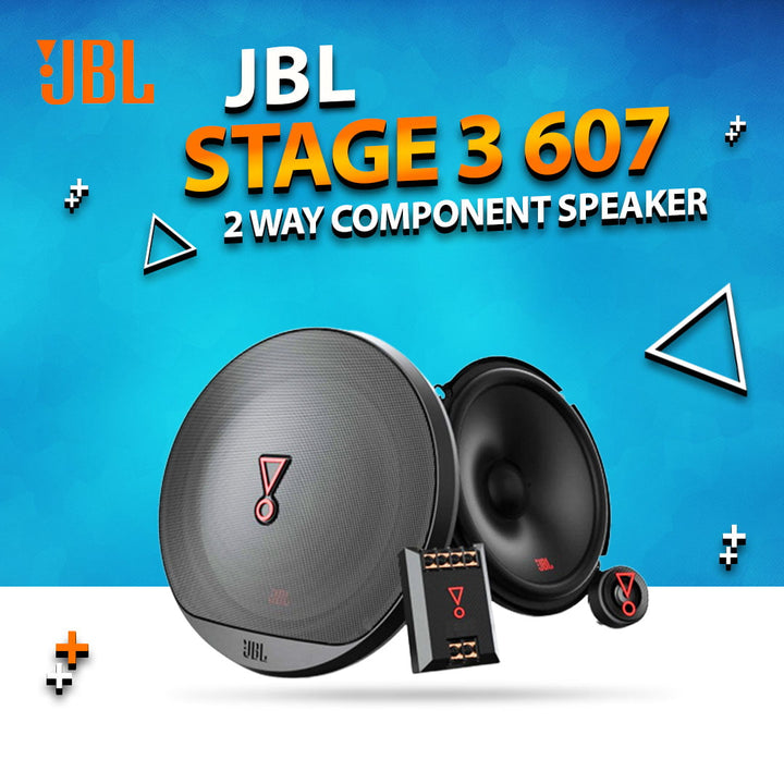 JBL Stage3 607C 2 Way Component Car Audio Speakers 6.5 Inches - 250W