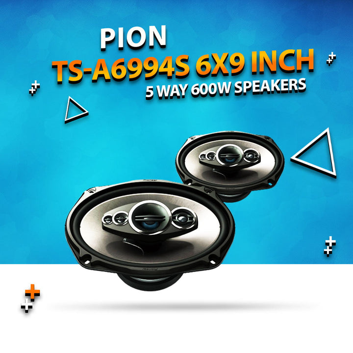 Pion TS-A6994S 6x9 inch 5 Way 600 Watts Speakers