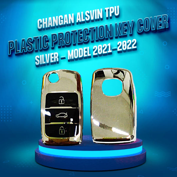 Changan Alsvin TPU Plastic Protection Key Cover Silver - Model 2021-2024