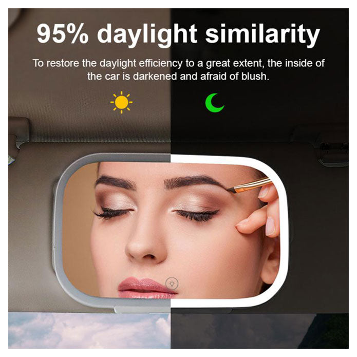 Car LED Makeup Mirror for Sun Visor