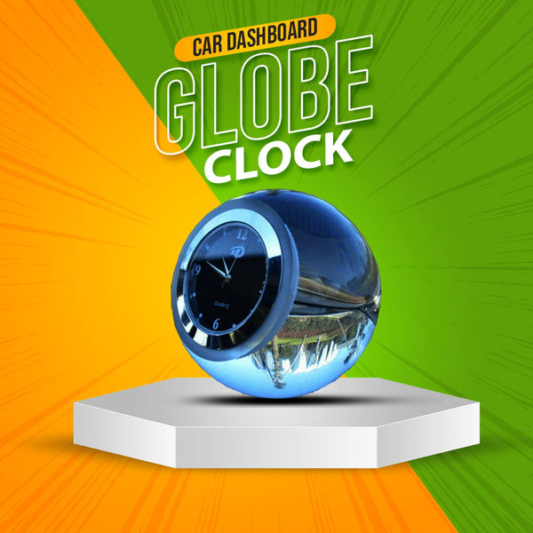 Car Dashboard Elegant Glass Globe Clock