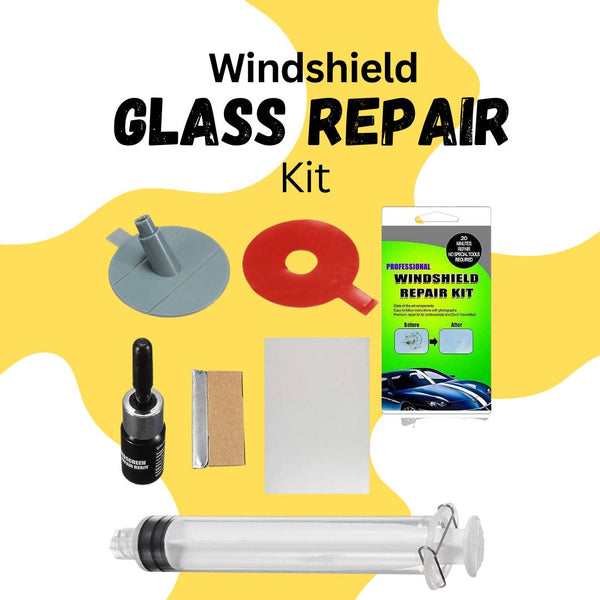 Windshield Repair Kit Cracked Glass Repair Kit To Fix Auto Glass Windshield Crack Chip Scratch