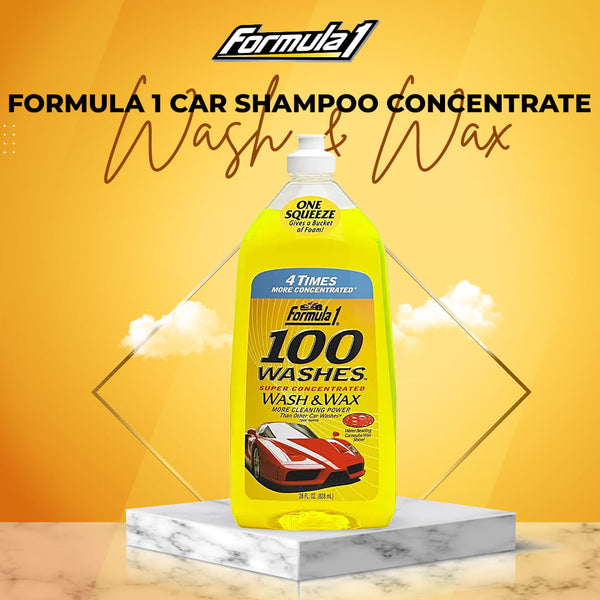 Formula 1 Car Shampoo Concentrate 100 Wash & Wax - 28oz