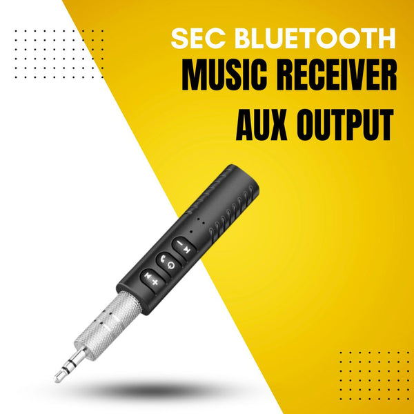 SEC Bluetooth Music Receiver Adapter and 3.5 mm Aux Output