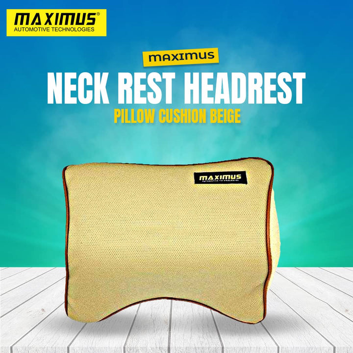 Maximus Neck Rest Headrest Pillow Cushion Beige