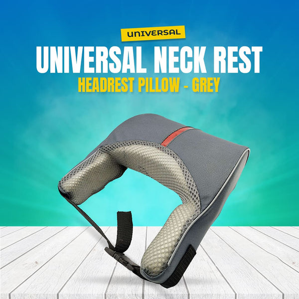 Universal Neckrest Headrest Pillow - Grey029244