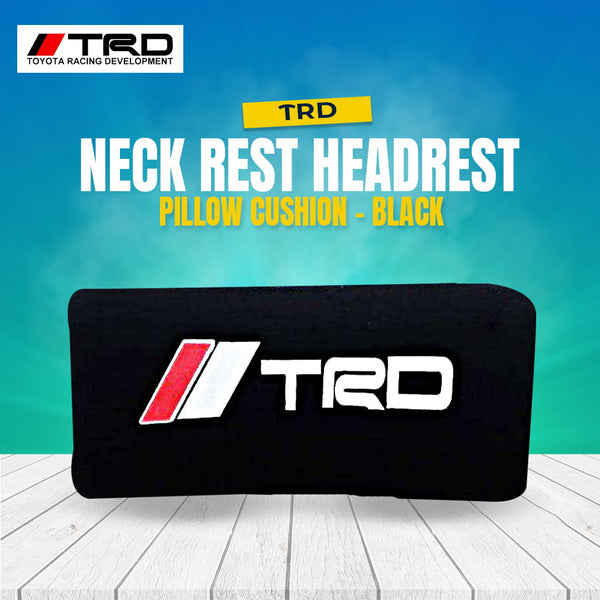 TRD Neck Rest Headrest Pillow Cushion - Black