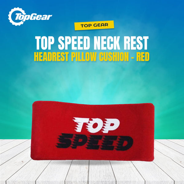 Top Speed Neck Rest Headrest Pillow Cushion Each - Red