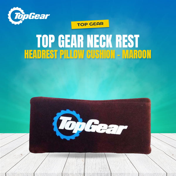 Top Gear Neck Rest Headrest Pillow Cushion Each - Maroon