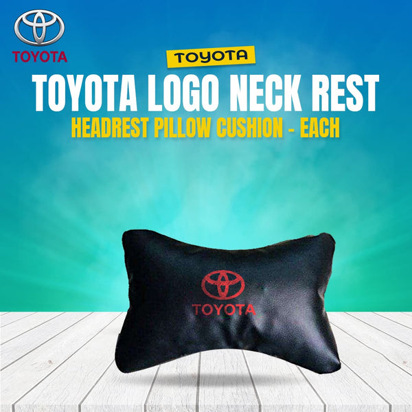 Toyota Logo Neck Rest Headrest Pillow Cushion - Each