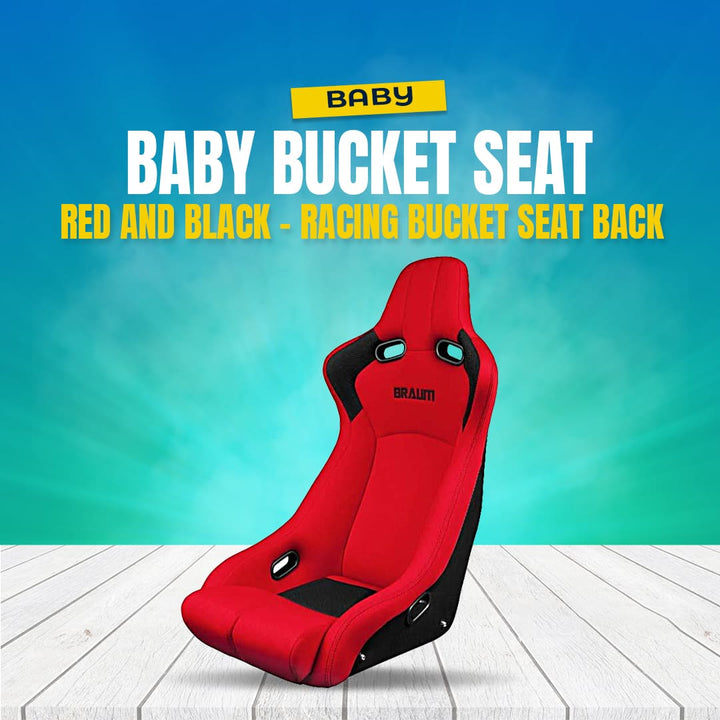 Baby Bucket Seat Red and Black