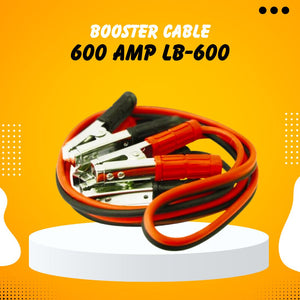 Maximus Booster Cable 500/600 AMP - 7 FT Length - Emergency Battery Booster Jump Starter - Pure CCA Copper Coated