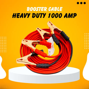 Car Emergency Maximus Jumper Starter Cable 1000 AMP - 7 FT Length - Emergency Booster Cable - Battery Booster - Pure CCA Copper Coated