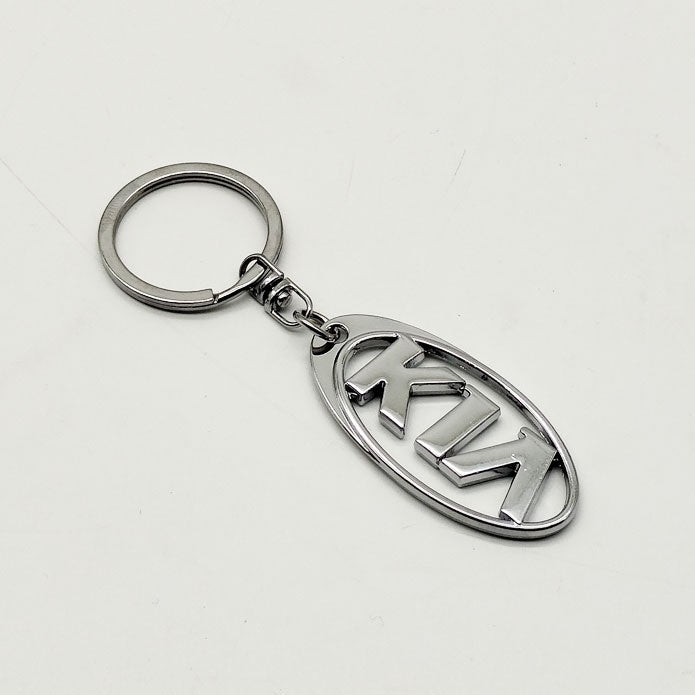 KIA Metal Keychain Keyring - Chrome