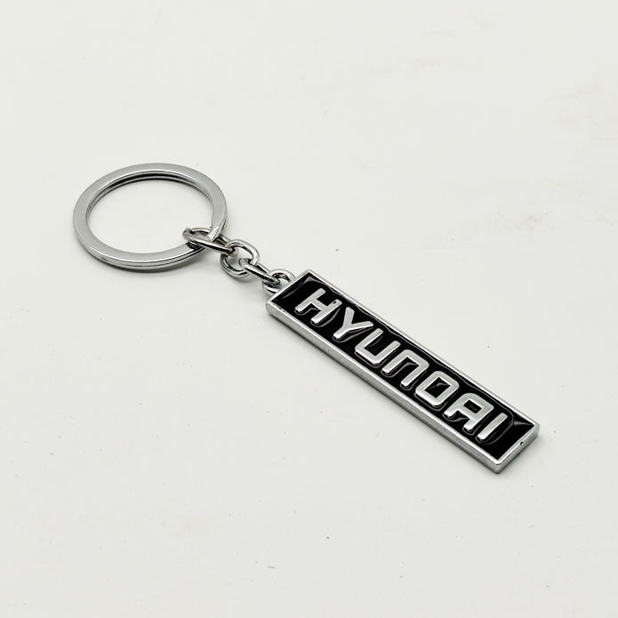 Hyundai Metal Keychain Keyring - Black