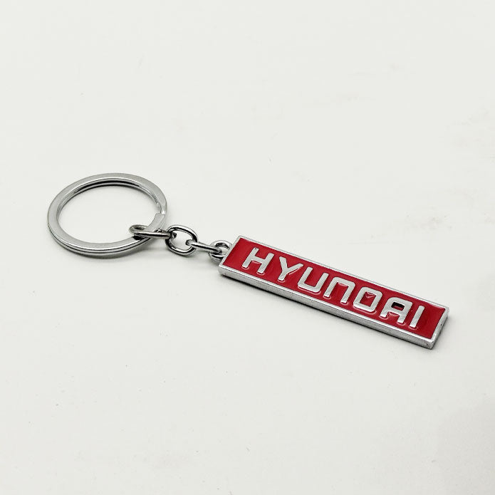 Hyundai Metal Keychain Keyring - Red