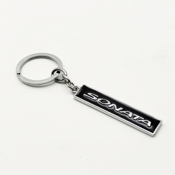 Sonata Metal Keychain Keyring - Black