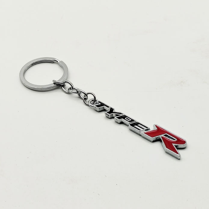 Type R Metal Keychain Keyring