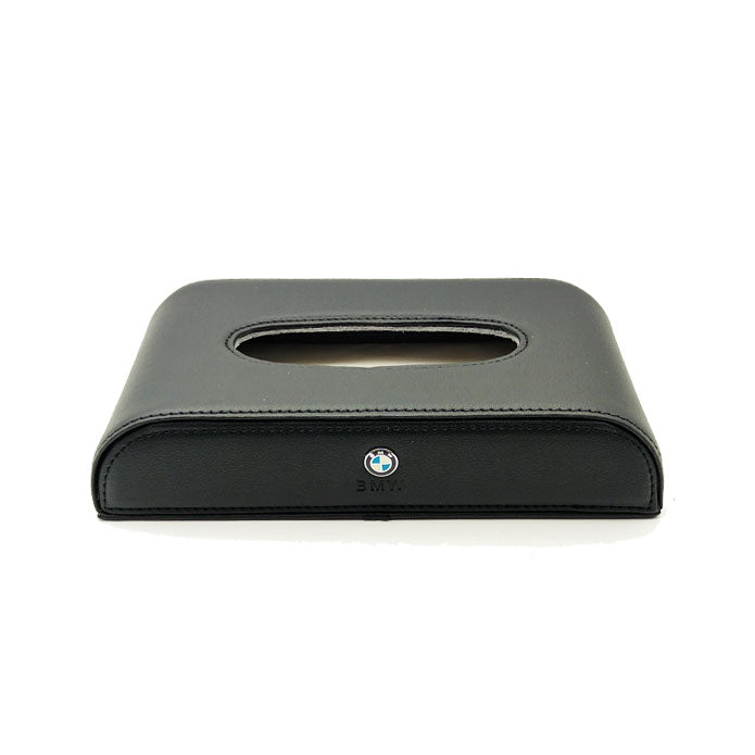 BMW Logo Car Tissue Holder Case Box 5CM - Black Without Chrome