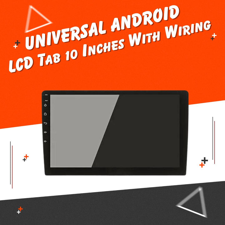 Universal Android LCD Tab Black 10 Inches (Without Wiring And Main Grip)