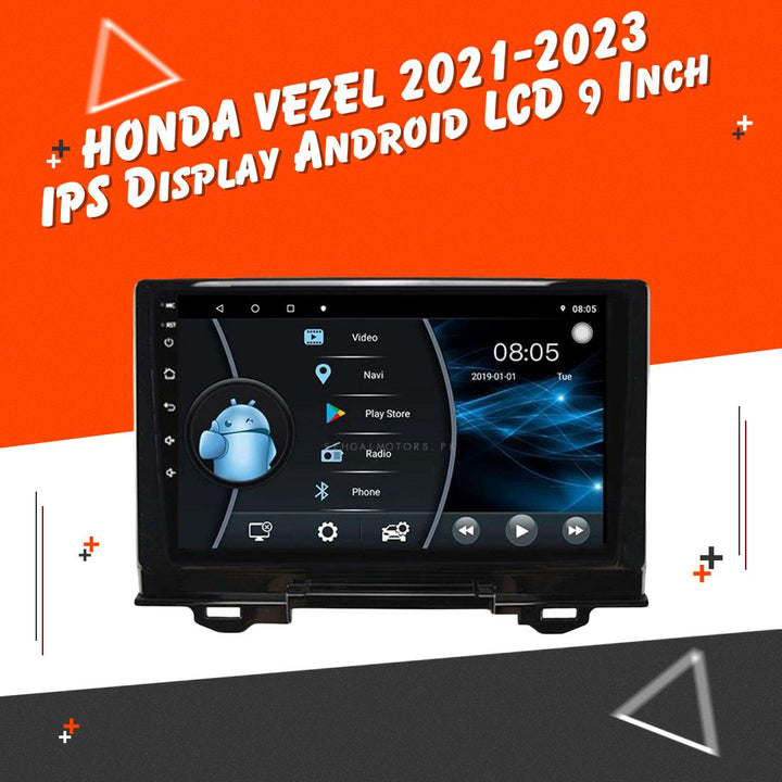 Honda Vezel Android LCD Black 9 Inches - Model 2021-2024