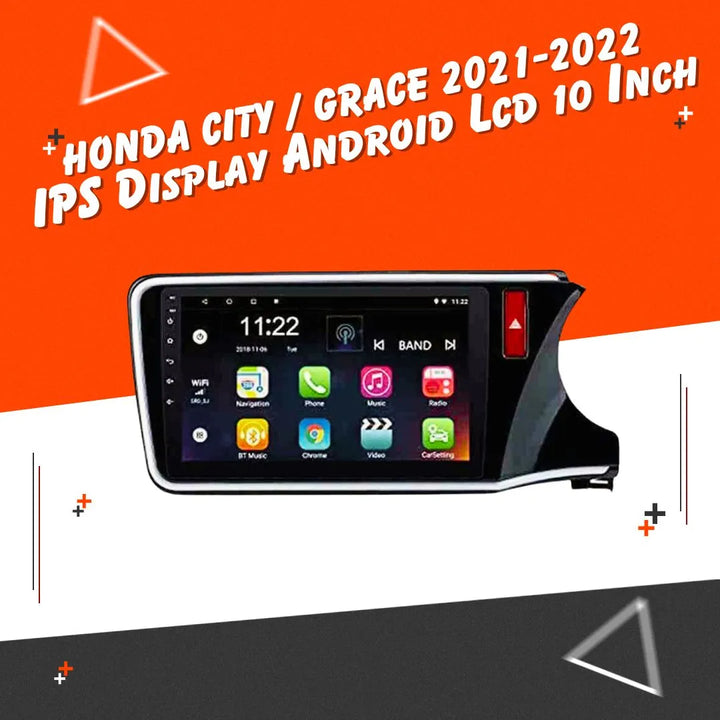 Honda City Android LCD Black 10 Inches - Model 2021-2024 | 9th Gen