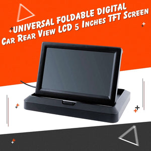Universal Foldable Digital Car Rear View Monitor LCD 5 Inches - - TFT Screen