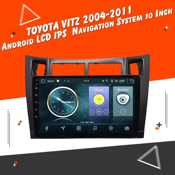 Toyota Vitz Android LCD Black 9 Inches - Model 2004-2011
