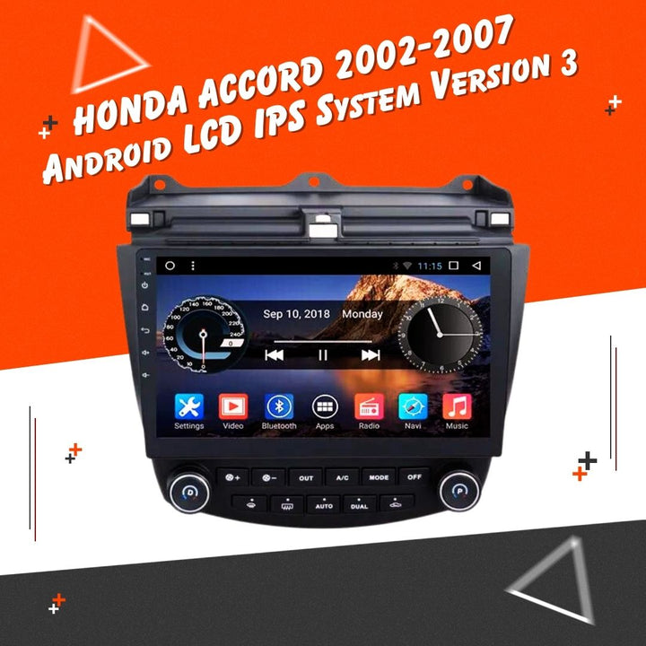 Honda Accord Android LCD Black 10 Inches Version 3 - Model 2002-2007