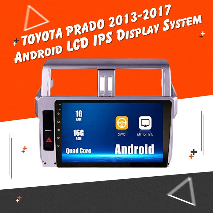 Toyota Prado Android LCD Silver 10 Inches - Model 2013-2017