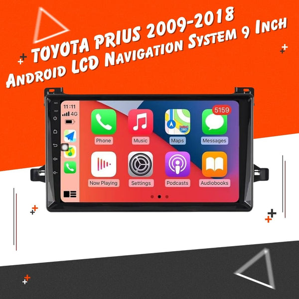 Toyota Prius Android LCD Black 9 Inches - Model 2009-2018