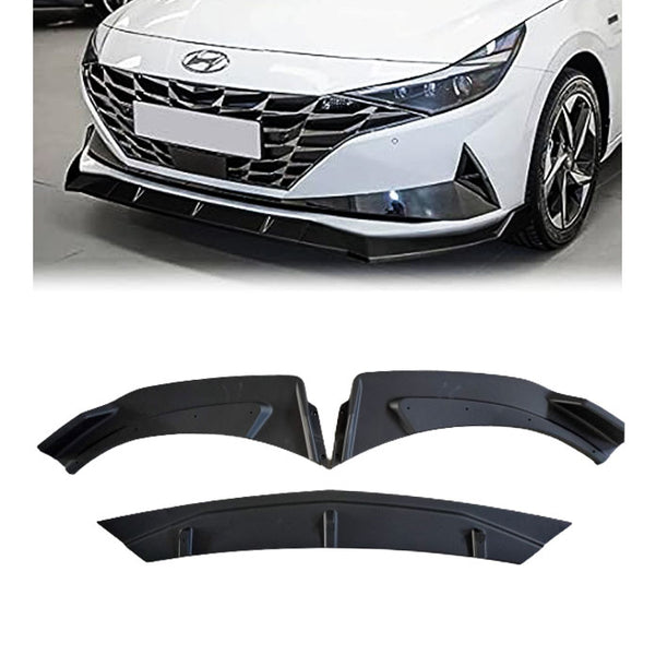 Hyundai Elantra Front Lip Mattee Black - Model 2021-2024