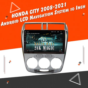 Honda City Android LCD Silver 10 Inches - 8th Gen 2008 - 2020