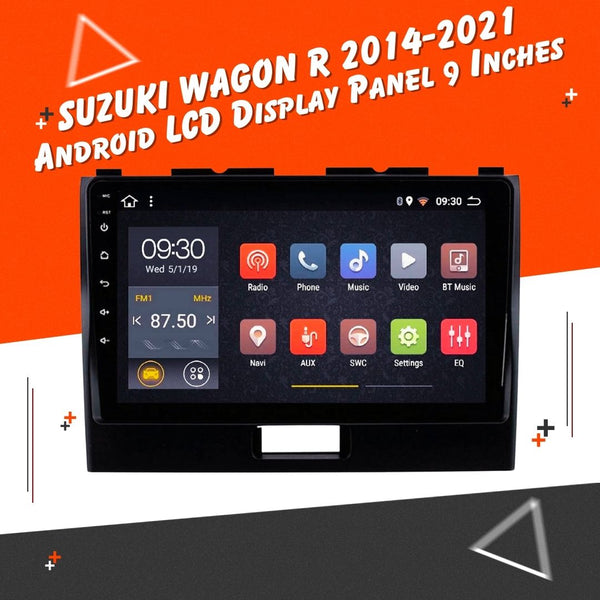 Suzuki Wagon R Android LCD Black 9 Inches - Model 2014-2024