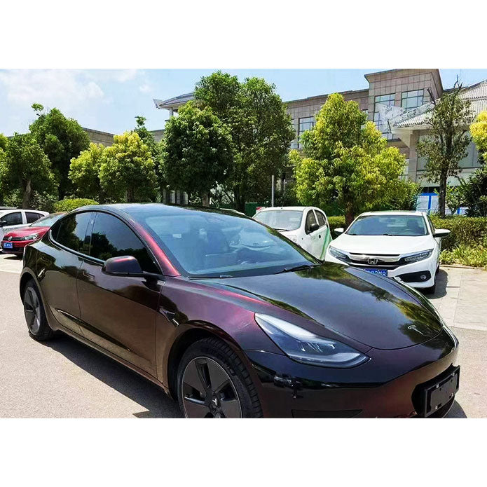 Colored PPF Car Protection Film Dark Glossy Plum - TS-ZG-726