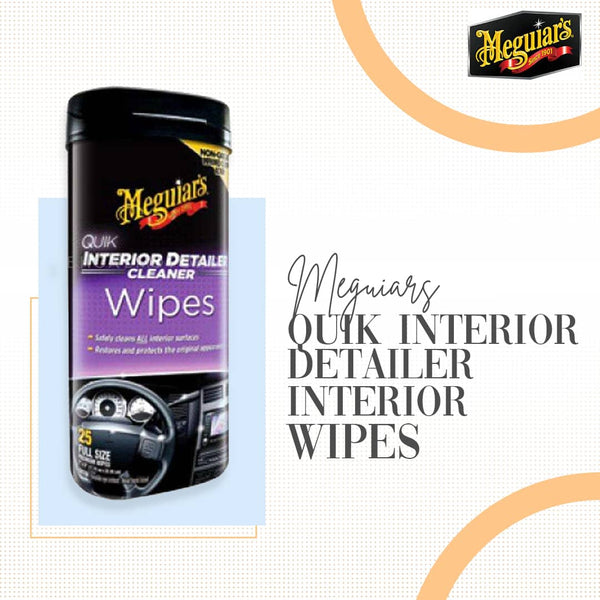 Meguiars Quik Interior Detailer Interior Wipes - G13600