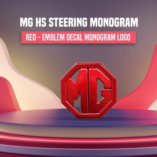 MG HS Steering Logo Red