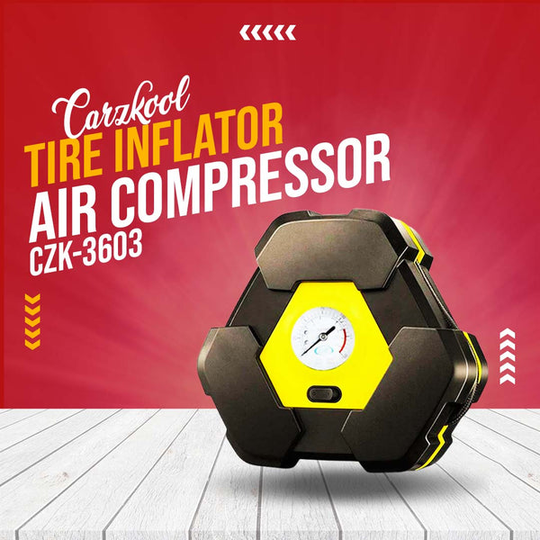 Carzkool Air Compressor Tire Tyre High Pressure Inflator