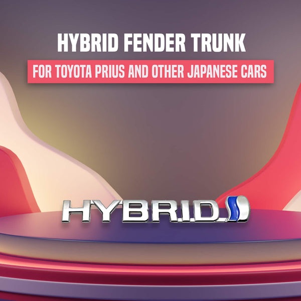 Hybrid Fender Trunk Emblem Logo words for Toyota Prius and Other Japanese Cars