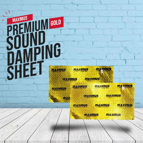 Maximus Sound Damping Deadening Sheet Gold - Each