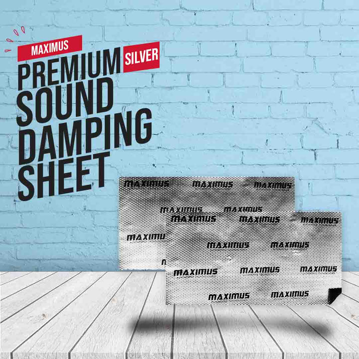 Maximus Sound Damping Deadening Sheet Premium Silver - Each