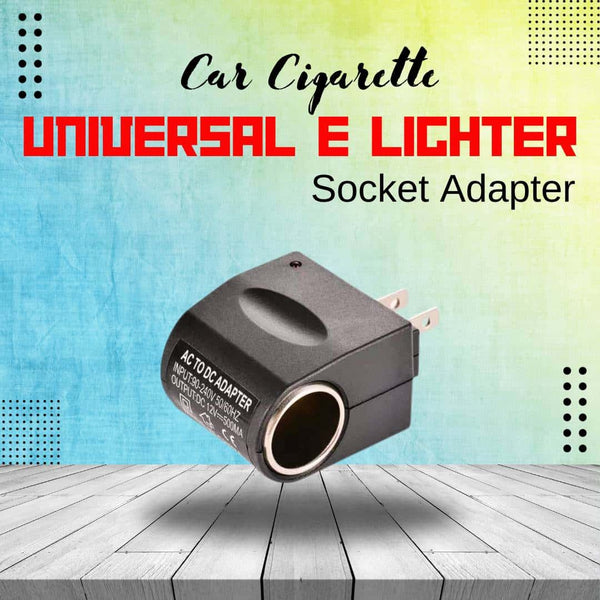 Universal AC to DC Car Cigarette e Lighter Socket Adapter (Output 12v With DC)