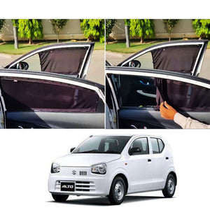 Suzuki Alto Custom Fit Retractable Curtains 2018 - 2026 - Sun Shade - Parda