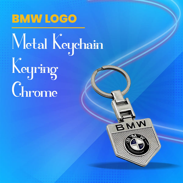 BMW Metal Keychain Keyring - Chrome