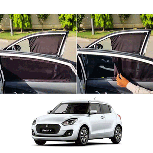Suzuki Swift Custom Fit Retractable Curtains 2022 - 2026 - - Sun Shade - Parda