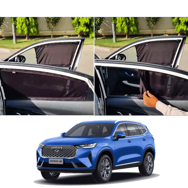 Haval H6 Retractable Curtains Custom Fit Sunshades - Model 2021-2024