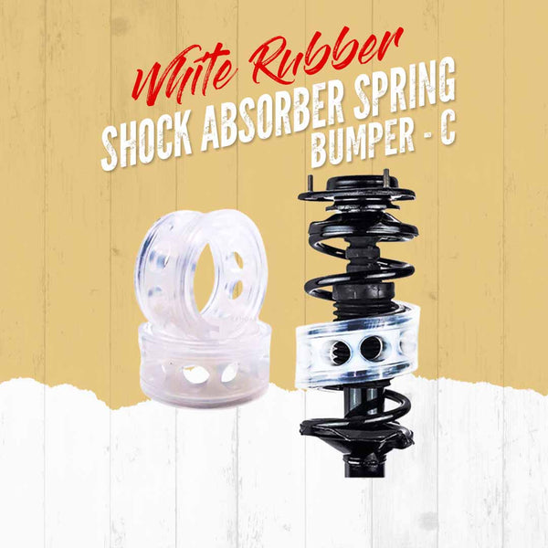 White Car Rubber Shock Absorber Spring Bumper - C