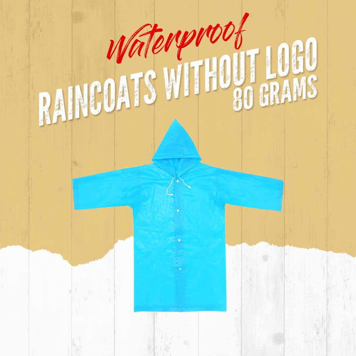 Waterproof Raincoats Without Logo 80 Grams